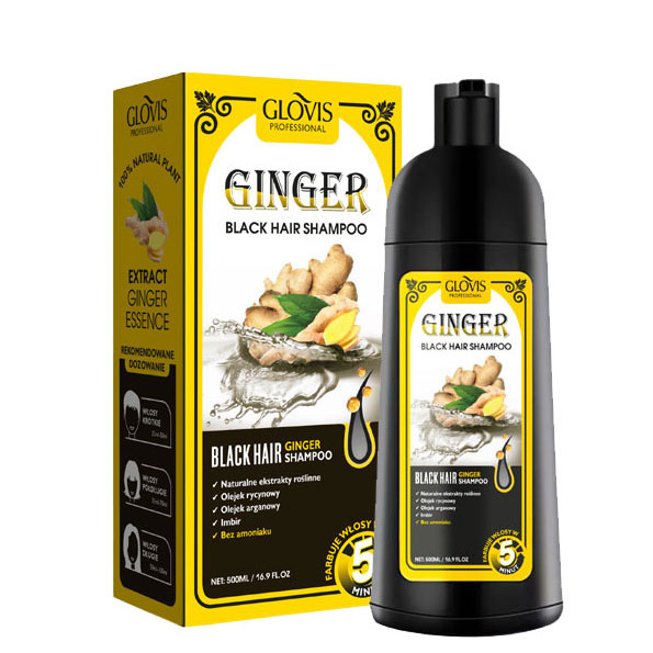GLOVIS Ginger Black Hair Shampoo