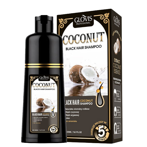 Glovis Coconut Hair Dye Shampoo