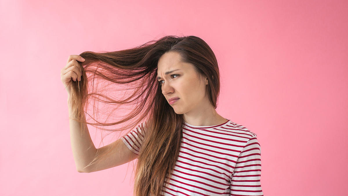 woman with hair