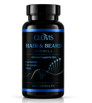 Glovis Hair & Beard Support For Men 60 capsules